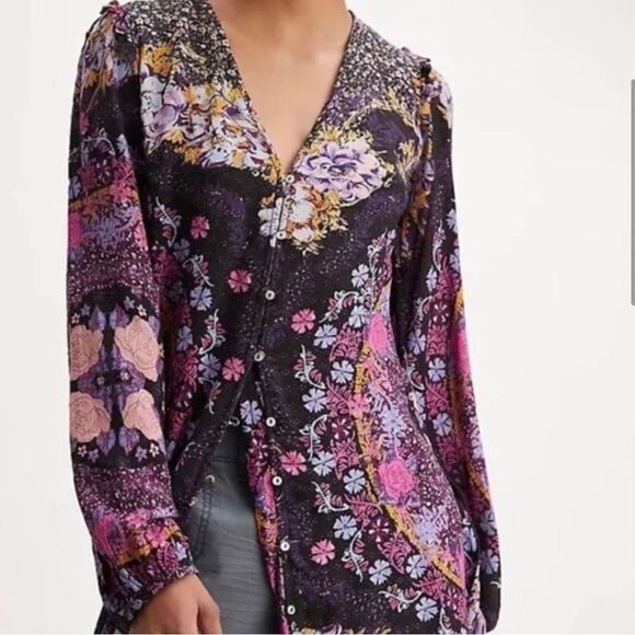 NWT Free People NEW
Maris Printed Midi Dress
Size XS,S 
Retail $168 - Picture 4 of 9